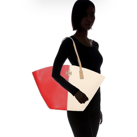 Tory Burch McGraw Color-Block Shopper Tote - Picture 11 of 14